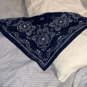 Navy blue bandana